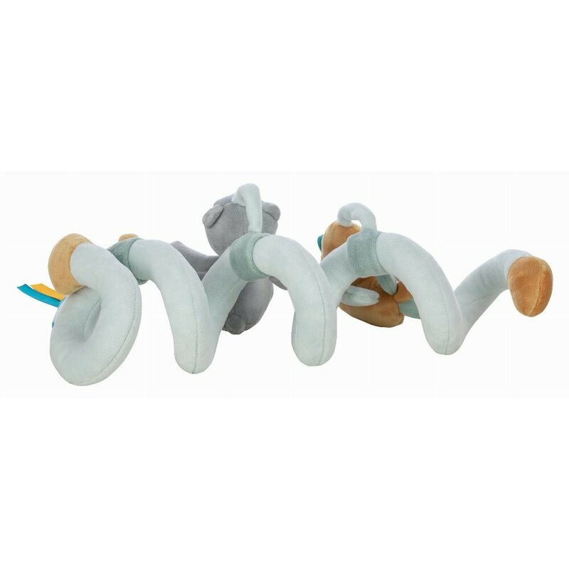 Jucarie pentru patut si carucior, Free2Play, Multifunctionala, Max the Bear, Dezvolta abilitati motorii si senzoriale, 0 luni+