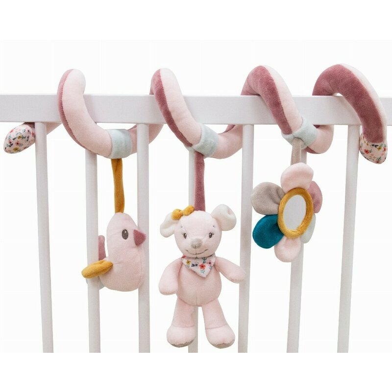 Jucarie pentru patut si carucior, Free2Play, Multifunctionala, Zoe the Mouse, Dezvolta abilitati motorii si senzoriale, 0 luni+