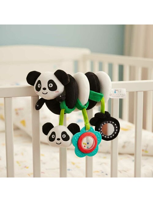 Jucărie Spirală Pătuț Cărucior Bocioland Panda Contrast Alb-Negru Oglindă 0 Luni+