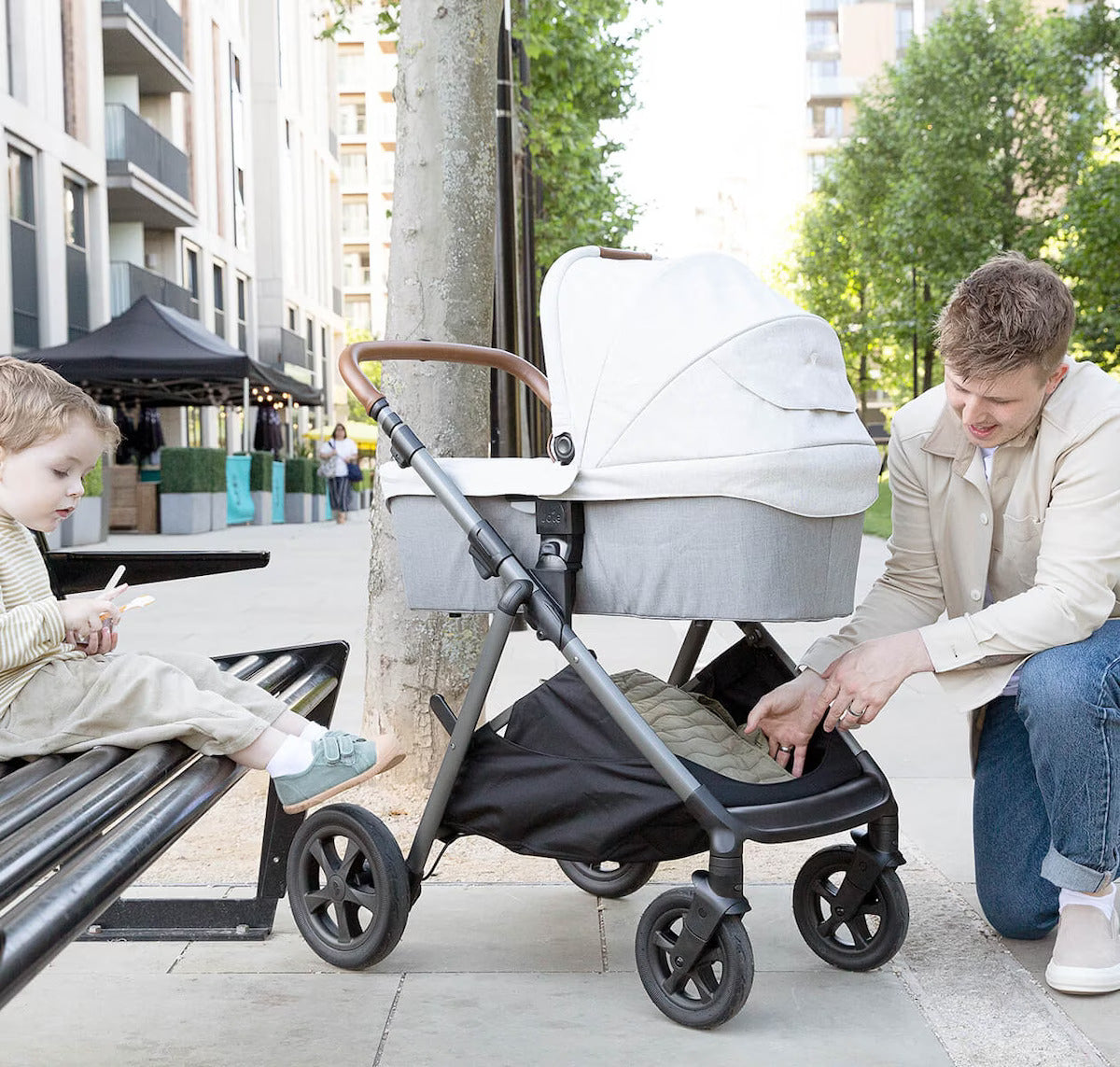 Joie - Landou Ramble XL Signature, Pine (pentru carucioarele Finiti, Tourist, Aeria, Parcel, Versatrax, Litetrax)