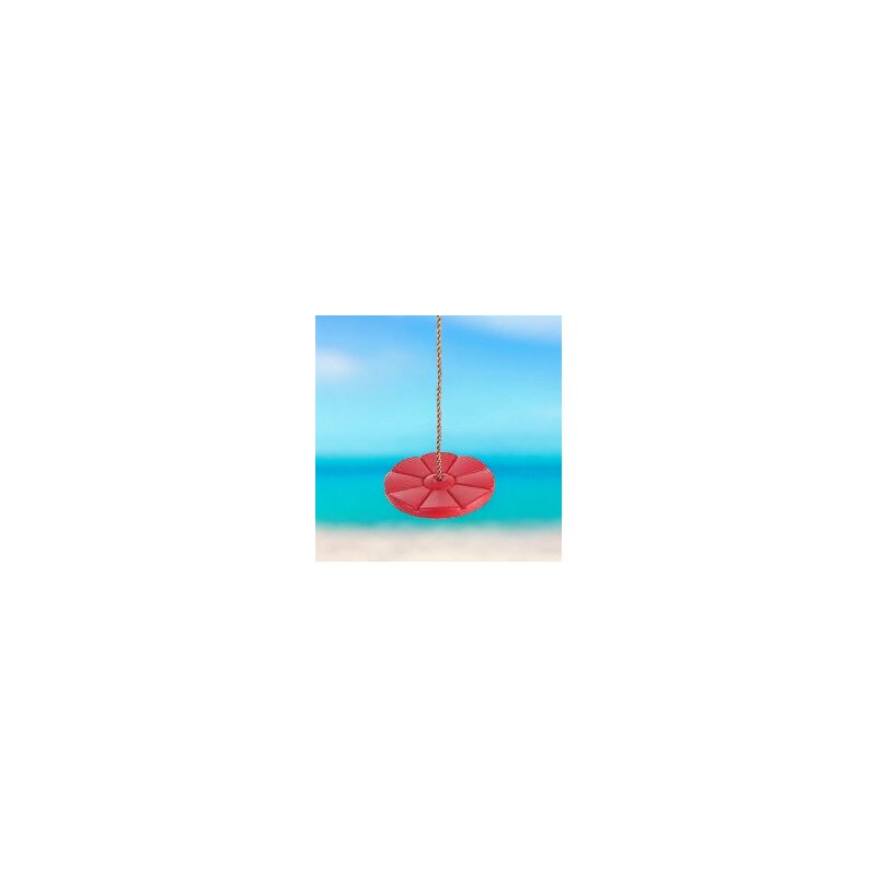Leagan, Dice, Monkey Swing, Rotund, Cu franghie PP, Cu inaltime reglabila pana la 240 cm, 3 ani+, Red
