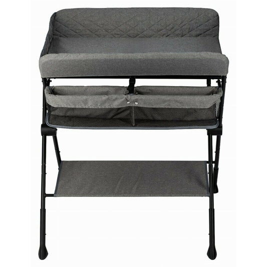 Masă de Înfășat FreeON Lia Multifuncțională Pliabilă Gri | Cu Cadă și Rafturi
