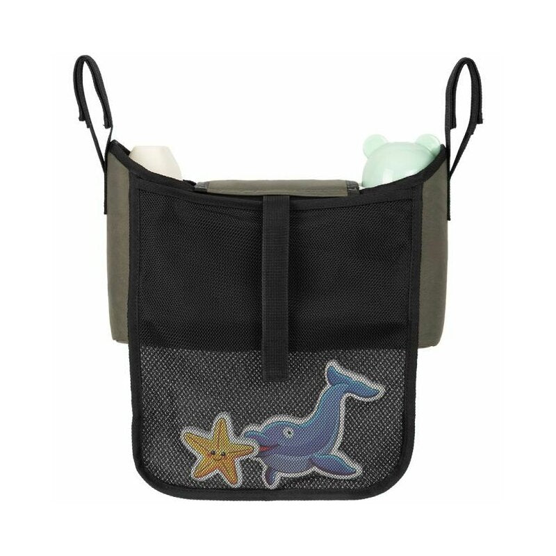 Organizator universal, FreeON, Pentru carucior, Cu multiple compartimente, Olive Green
