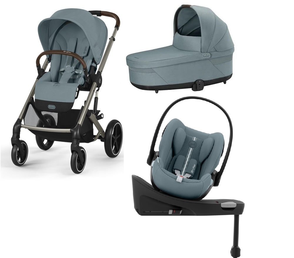 Pachet Cărucior 4 in 1 Cybex Balios S Lux Landou Scoică Cloud G3 i-Size Plus Bază Isofix 360