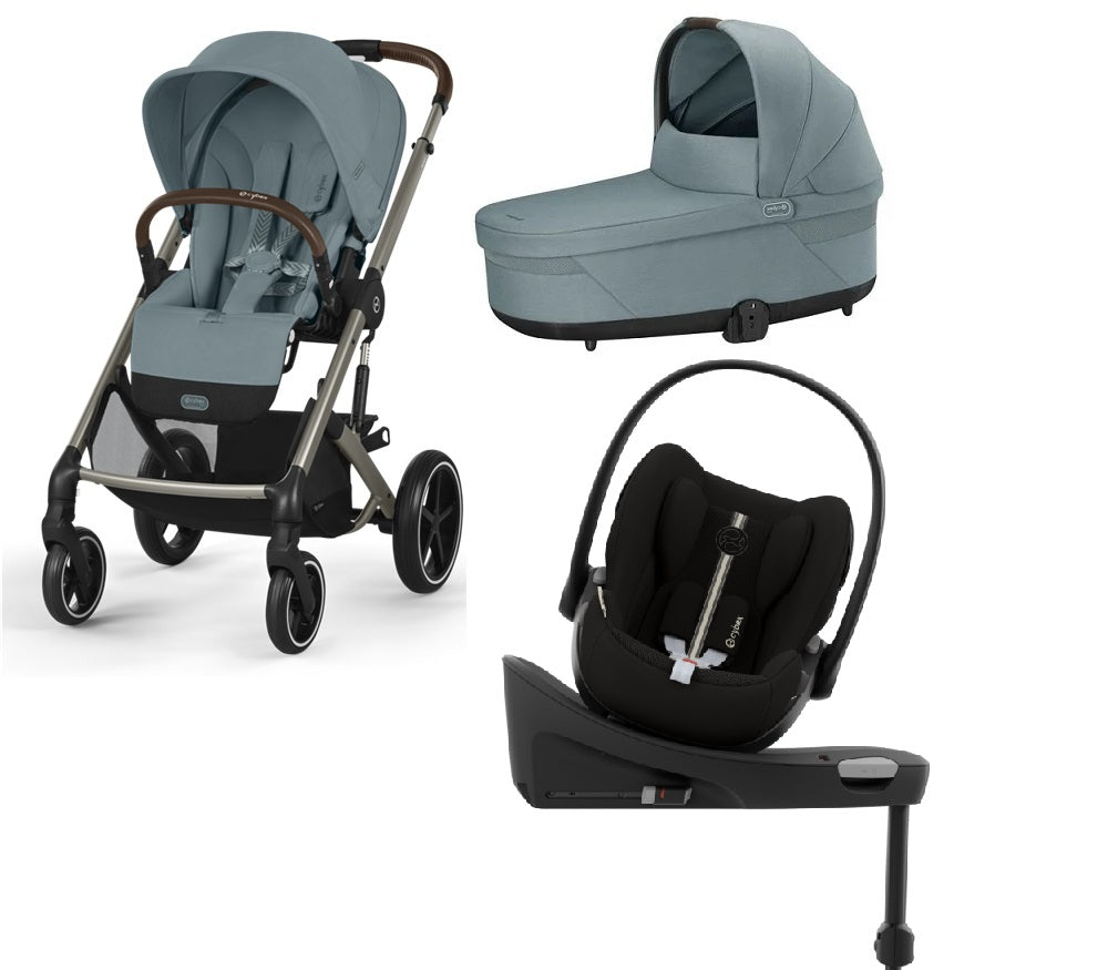 Pachet Cărucior 4 in 1 Cybex Balios S Lux Landou Scoică Cloud G i-Size Bază Isofix 360