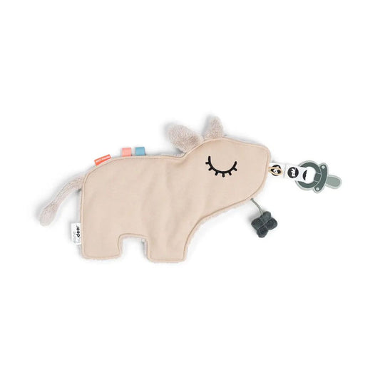 Paturica de atasat suzeta Done by Deer Cozy Friend Dotti Sand