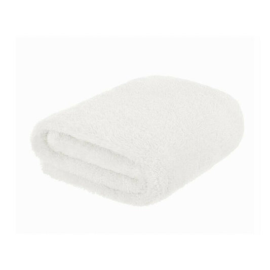 Paturica Pufoasa MimiNu din Fleece pentru Copii 75x100 cm Alb