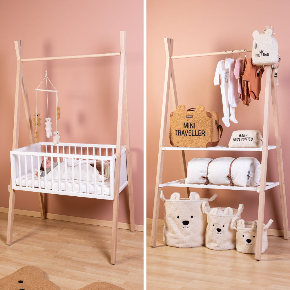 Patut si suport haine Tipi Childhome 105.5x54x182.5 cm