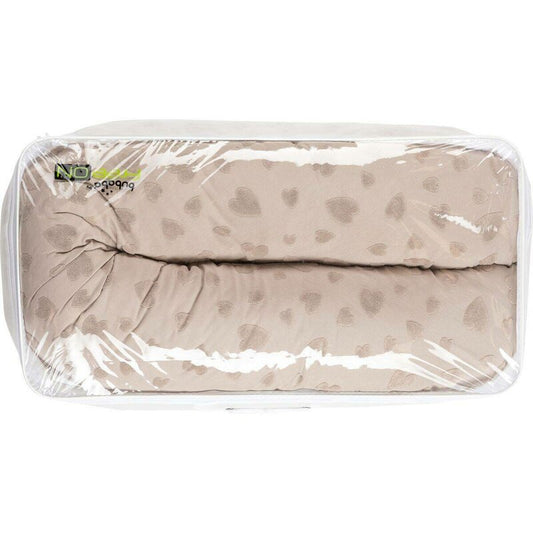 Pernă Alaptare Bubaba cu Două Fețe 170x35 cm Grey Hearts