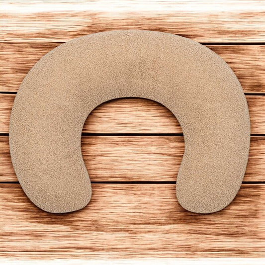 Perna alaptare, New Baby, Teddy, Bumbac+tesatura teddy, 100% antialergic, Husa detasabila, 60x45x18 cm, 0 luni+, Beige