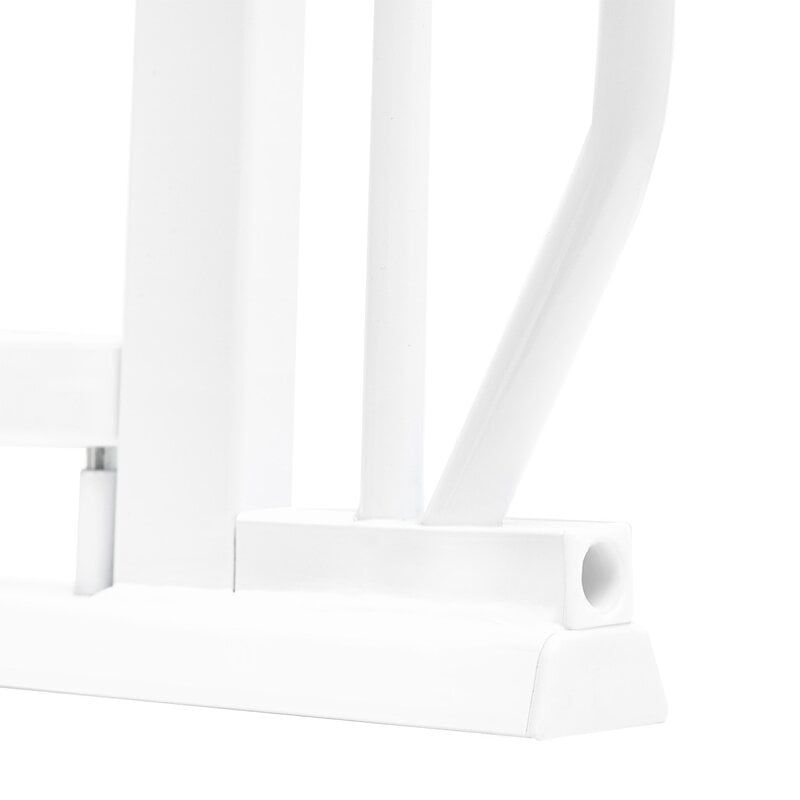 Poarta de siguranta, Lionelo, Truus Slim Led, Prin presiune, Cu lumina Led cu senzor, 105 cm, Conform cu standardul european de securitate EN1930, Alb