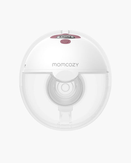 Pompă de Sân Momcozy Hands-Free Dublă M5 Red - Silențioasă, Portabilă, Eficientă