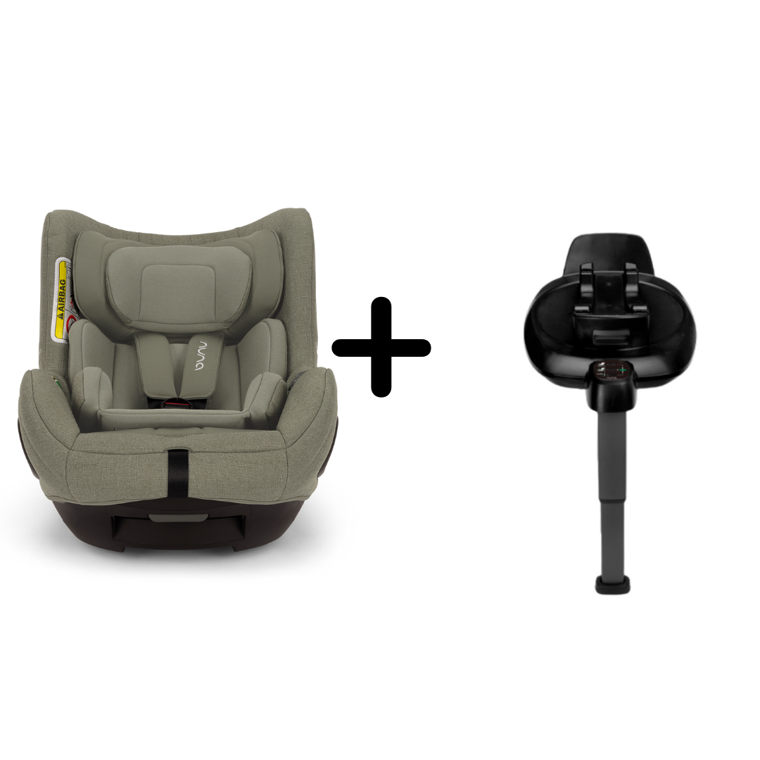 Nuna - Set Scaun auto rotativ i-Size TODL next Pine, 40-105 cm + Baza isofix BASE next i-Size pentru TODL next