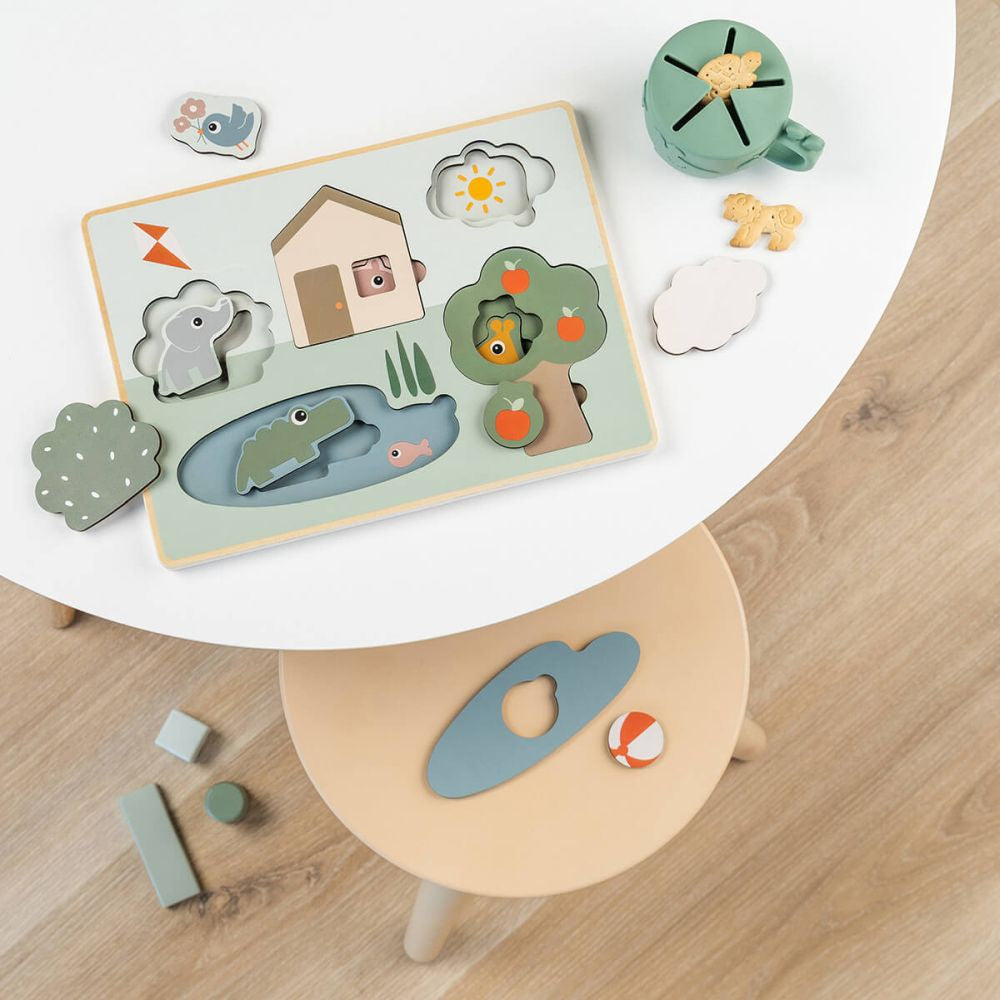 Puzzle Done by Deer din lemn Deer Friends Colour Mix