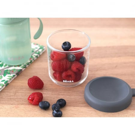 Recipient ermetic sticla Beaba 250 ml Mineral