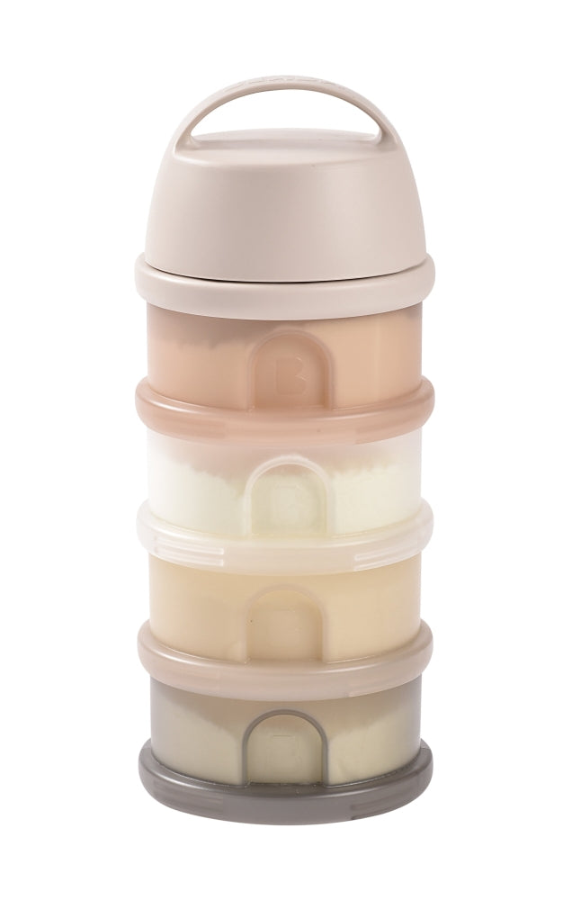 Recipient lapte praf 4 compartimente Beaba transparente Clay