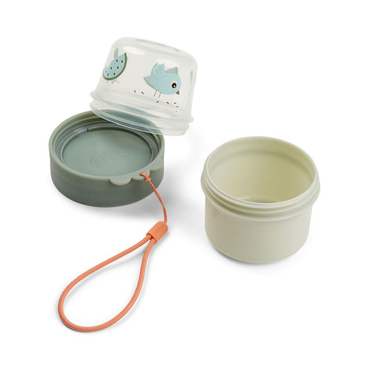 Recipient pentru gustari Done by Deer To Go dublu S Birdee Green