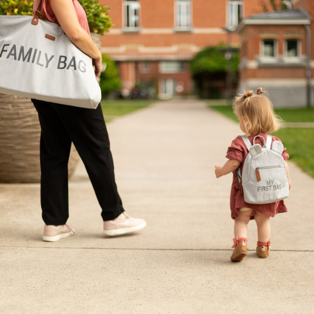 Rucsac pentru copii Childhome My First Bag Canvas Gri