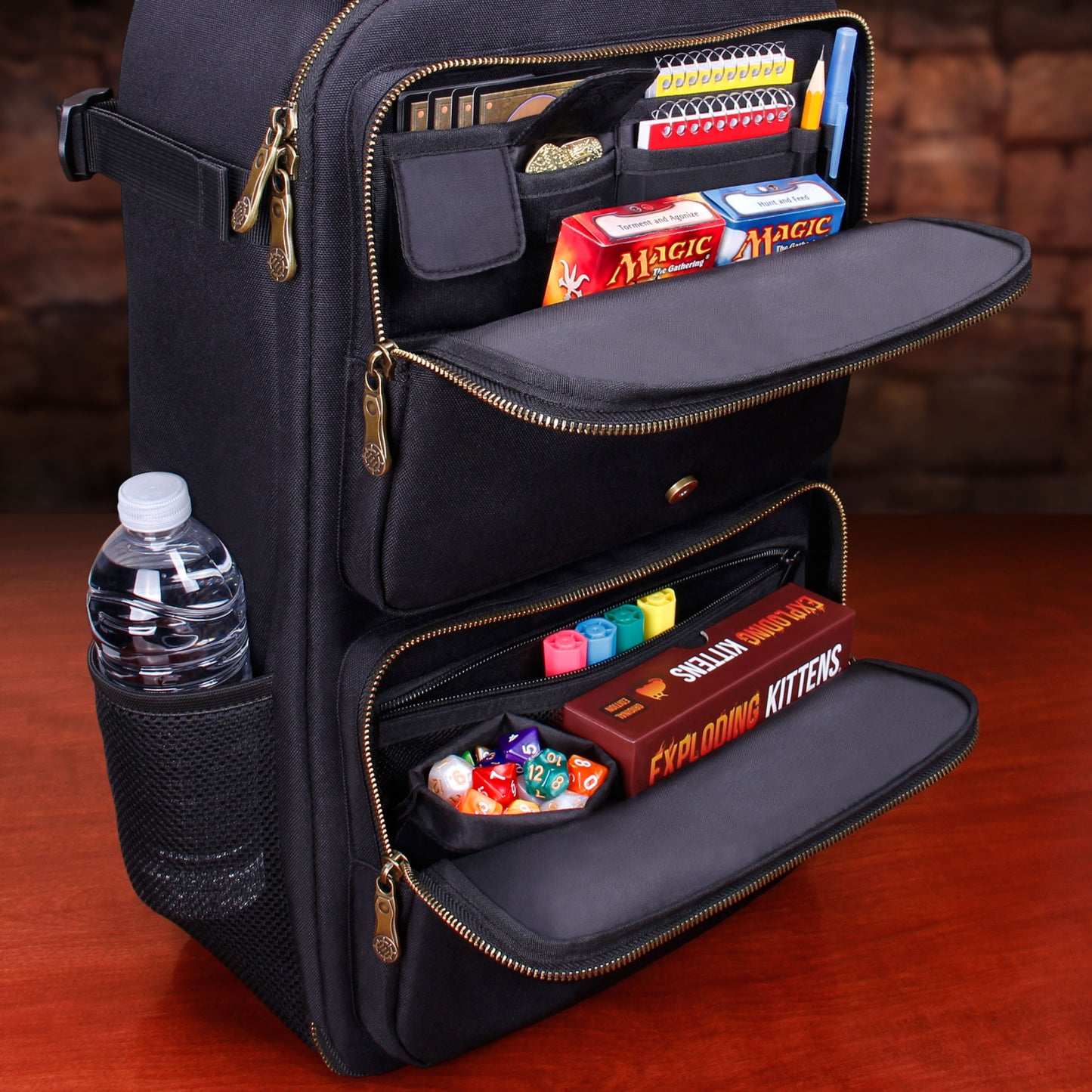 Rucsac TCG Depozitare Canvas Black - Capacitate 7.600 Cărți | ENHANCE Gaming