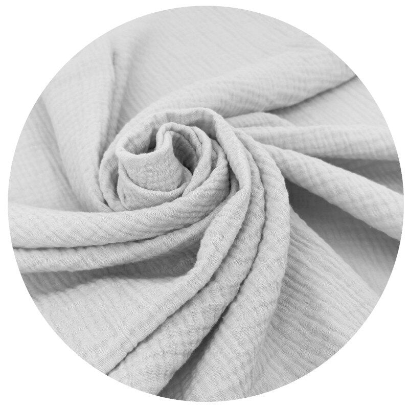 Sac de dormit, Qmini, Cu fermoar, Pentru bebelusi, De iarna, Din muselina dubla, 70 cm, Material certificat Oeko Tex Standard 100, Gray