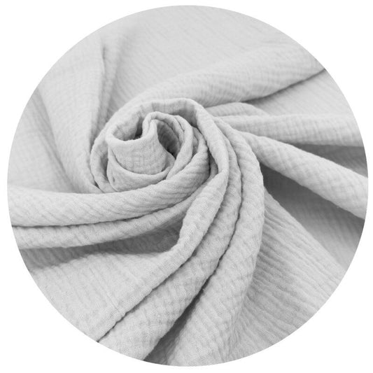 Sac de dormit, Qmini, Cu fermoar, Pentru bebelusi, De iarna, Din muselina dubla, 70 cm, Material certificat Oeko Tex Standard 100, Gray