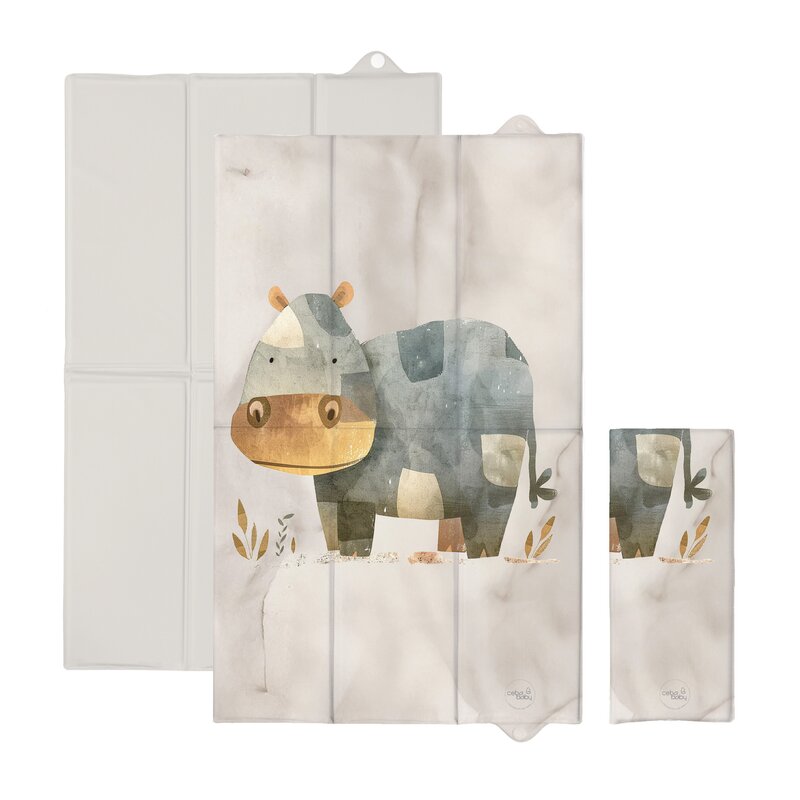 Saltea de Infasat Ceba Baby Pliabilă 80x50 cm Basic Cosy Hippo