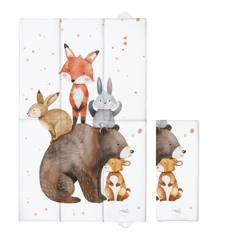 Saltea de Infasat Ceba Baby Pliabilă 80x50 cm Basic Forest Friends