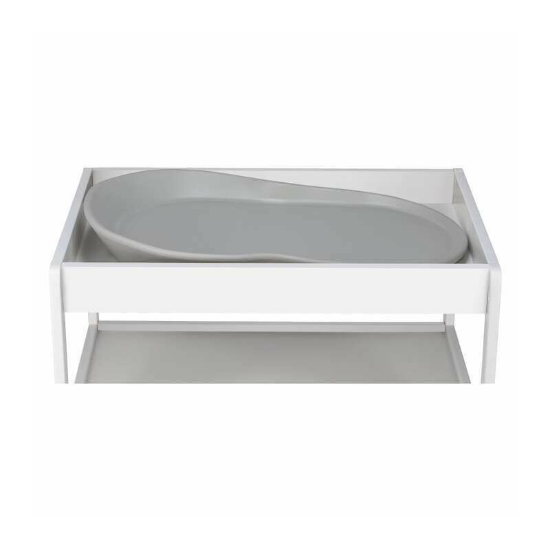 Saltea de infasat, FreeON, Prestige, Moale, Utilizabila si fara husa, Design ergonomic, Spuma PU, 70x44.5x11 cm, Fara BPA, 0 luni+, Grey