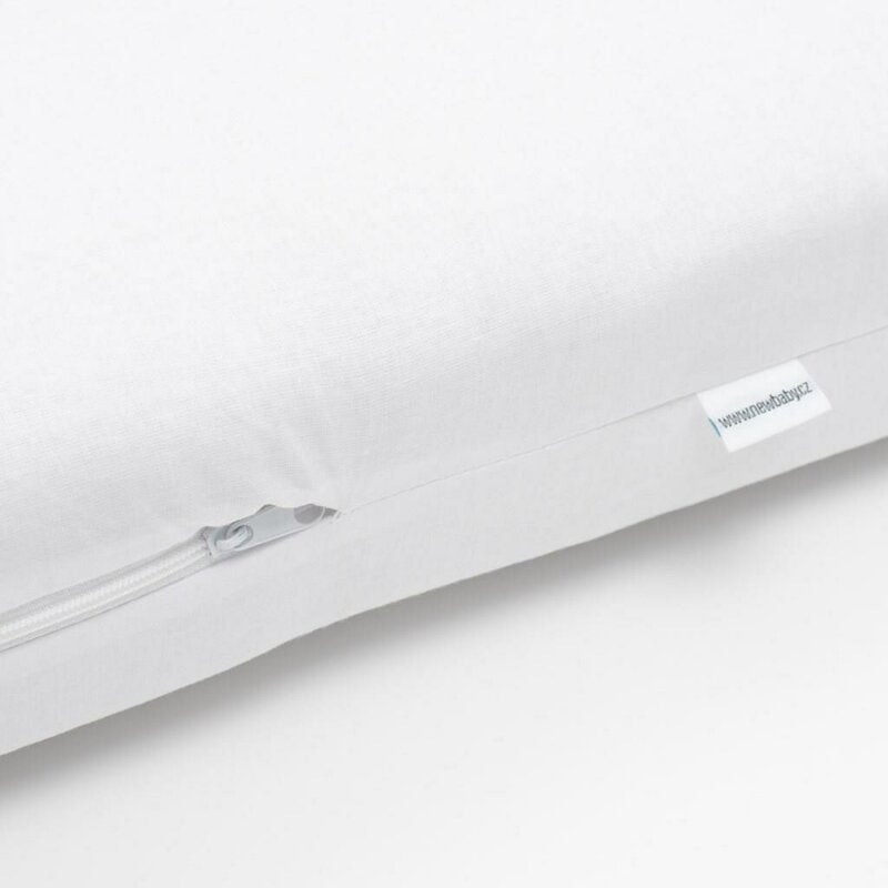 Saltea patut bebe, New Baby, Basic, Din spuma, Cu husa detasabila, 120x60x5 cm, 0 luni+, White
