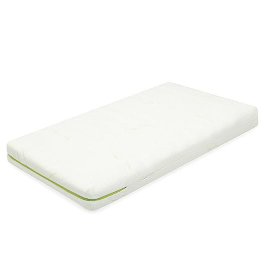 Saltea pentru patut, New Baby, Classy, 120x60x11 cm, Cu Aloe Vera, Compozitie Hrisca-Spuma-Cocos, Hipoalergenica si antibacteriana, Cu husa detasabila, Alb