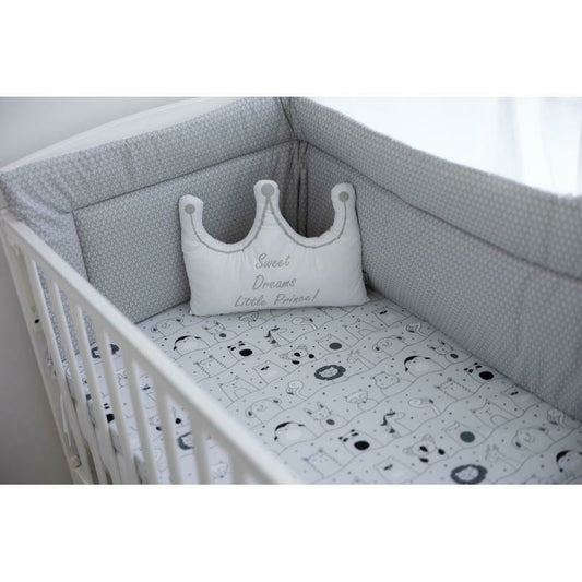 Saltea pliabila, FreeON, Pentru patut, Cu husa detasabila din bumbac, Pentru patut de dimensiunea 120x60 cm, Conform cu standardul european de securitate EN 16890/2021, Animal Kingdom