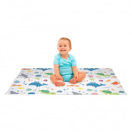 Saltea de Joacă Pliabilă Let's Play 120x90 cm - Animale Marine