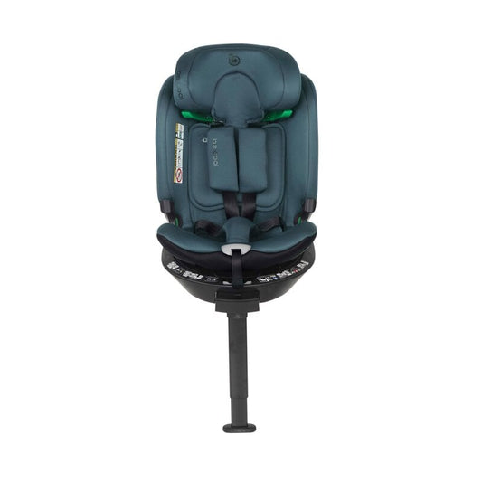 Scaun auto, Be Cool, Wagon I-Size, Rotire 360 grade, 40 - 150 cm, 0 - 36 kg, Cu Isofix si picior stabilizator, Cu protectie laterala de siguranta, Conform cu standardul european de securitate ECE R129, Petrol