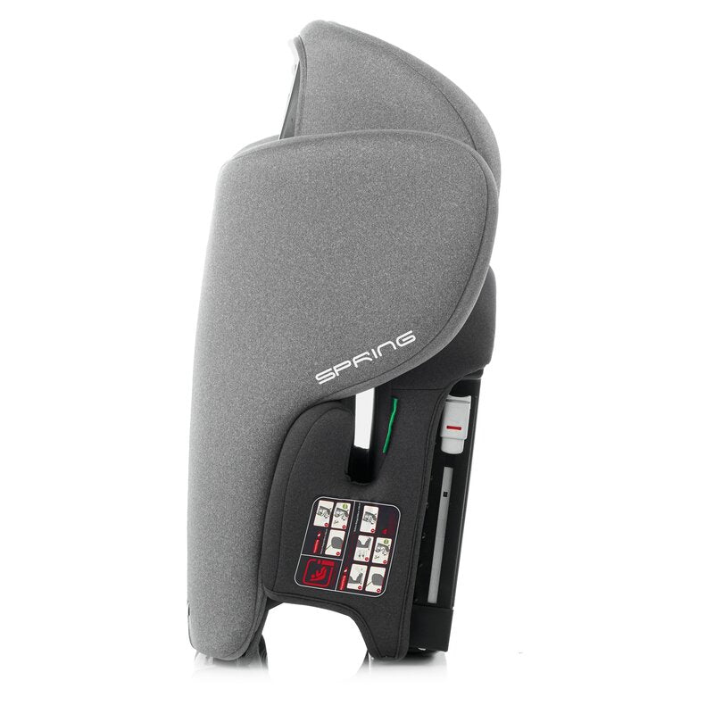 Scaun auto, Nurse, Spring, I-Size, Cu sistem isofix, Pliabil, 100-150 cm, 4-12 ani, Conform cu standardul european de securitate ECE R129, Storm