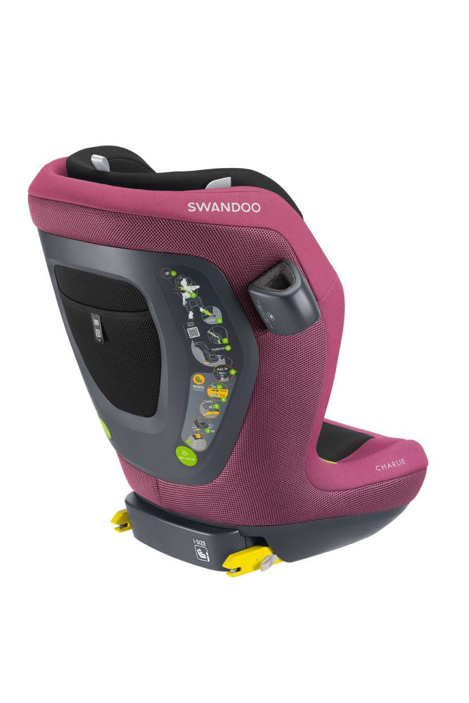 Scaun auto Swandoo Charlie i-Size Playful Plum