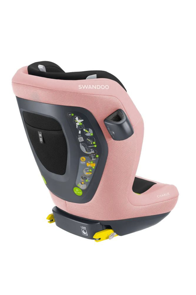 Scaun auto Swandoo Charlie i-Size Positive Pink Limited Edition