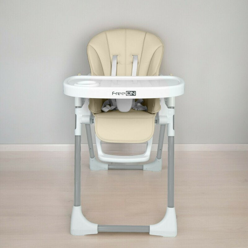 Scaun de masa, FreeON, Vito, Reglabil in 7 pozitii pe inaltime, Suport pentru picioare reglabil, Spatar reglabil in 5 pozitii, Conform cu standardul european de securitate EN 14988:2017+A1:2020, Beige