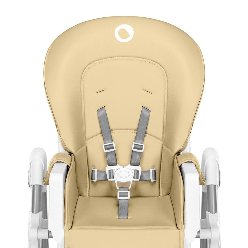 Scaun de masa, Lionelo, Linn Plus, Reglabil, 6 Pozitii pe inaltime, Spatar reglabil in 3 pozitii, Din metal, Conform cu standardul europeane de securitate EN14988, Bej