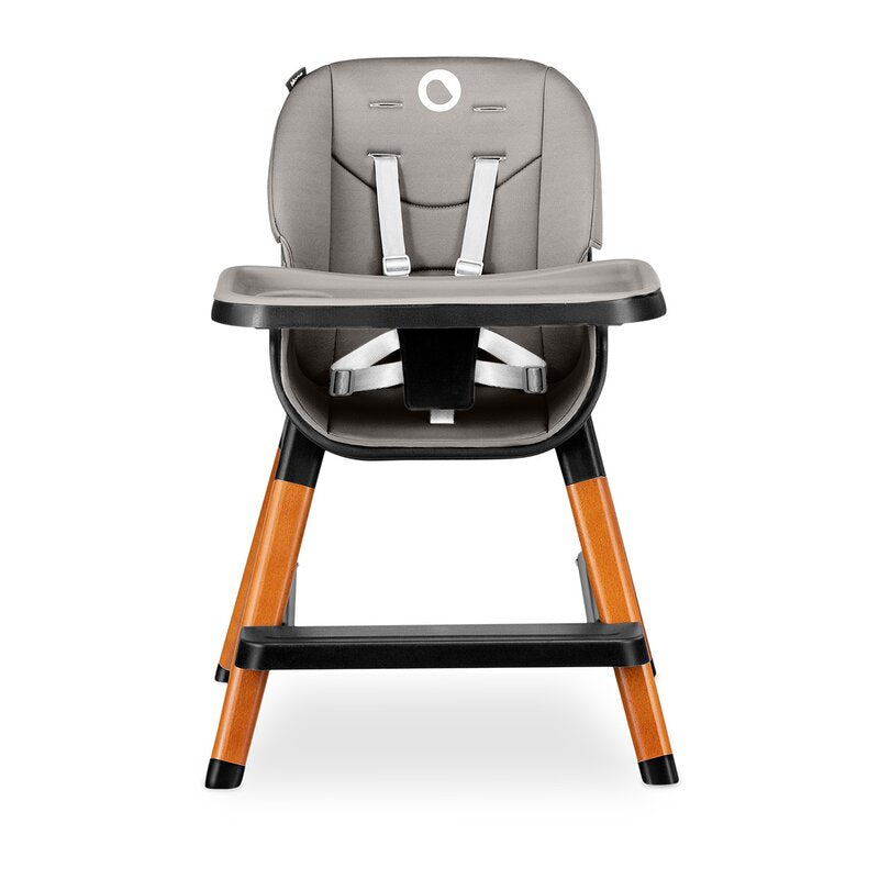 Scaun de masa, Lionelo, Mona, 4 in 1, Transformabil, Reglabil in inaltime in 3 pozitii, Conform cu standardele europene de securitate EN14988, EN16120, Black Onyx