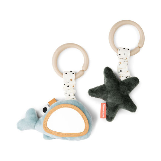 Set 2 Jucarii de Activitati pentru Agatat Done by Deer Wally Blue