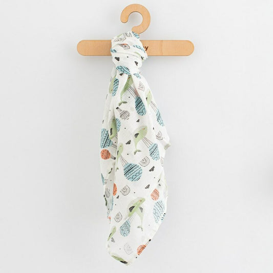 Set 3 scutece, New Baby, Multifunctionale, Din bumbac 100%, Material certificate Oeko Tex Standard 100, 70x80 cm, Multicolor, Boy