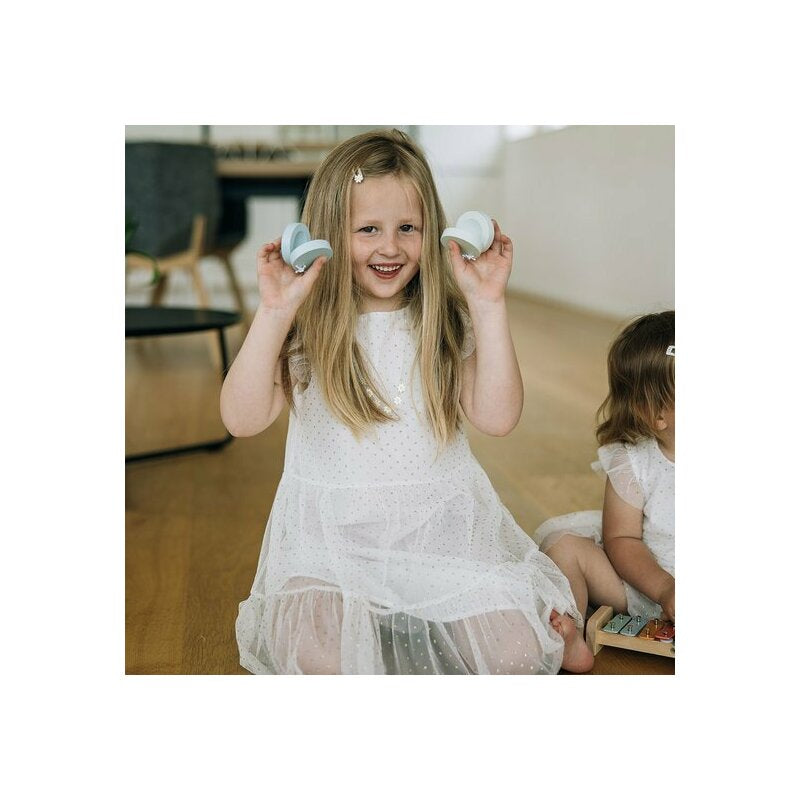 Set instrumente muzicale, Free2Play, 5 in 1, Contine xilofon, Fluier, Din lemn, Conform cu standardul european de securitate EN71/123, 3 ani+, Multicolor