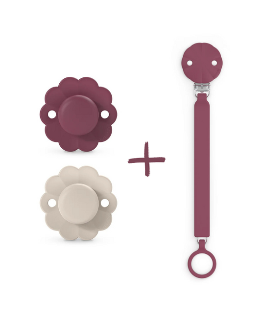 Set Suavinex Wonder 2 suzete fiziologice 6-18 luni + lantisor cu clips