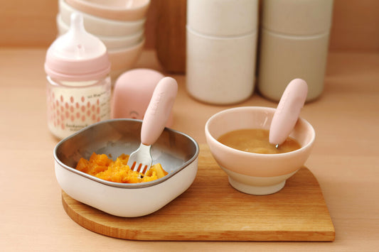 Set tacamuri inox Beaba Cotton Candy