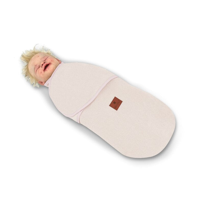 Sistem de infasare, MimiNu, Pentru bebe, 0 - 3 luni, Din tesatura thermofrotte, Powder Pink