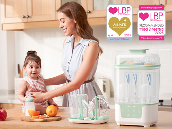 Sterilizator si Uscator de Biberoane 4 in 1 Momcozy - Sterilizare 8 Minute