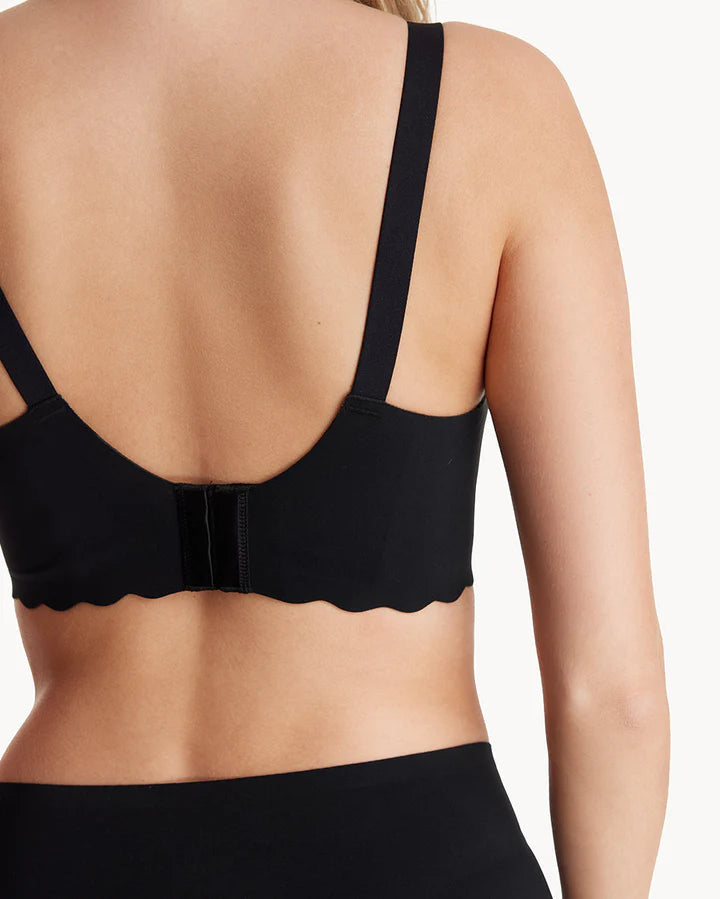 Sutien Alaptare Floral Fara Cusaturi cu Sustinere Momcozy YN46 Black XL