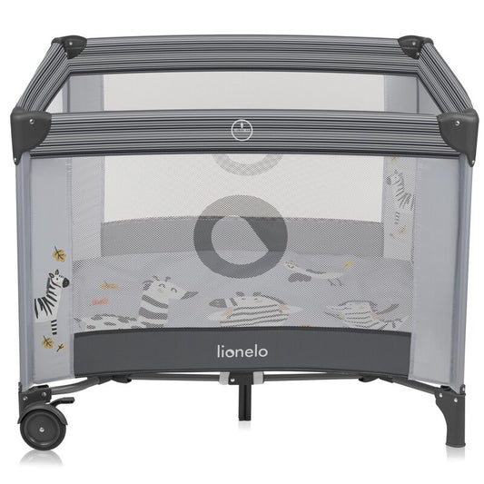 Tarc de Joacă Lionelo Bonnie 100x100 cm cu Intrare Laterală și Saltea T25