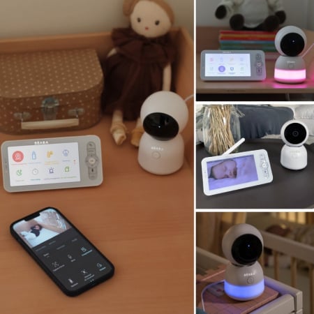 Video Monitor Digital cu lumina de veghe + Wi-Fi Beaba ZEN Night Light White