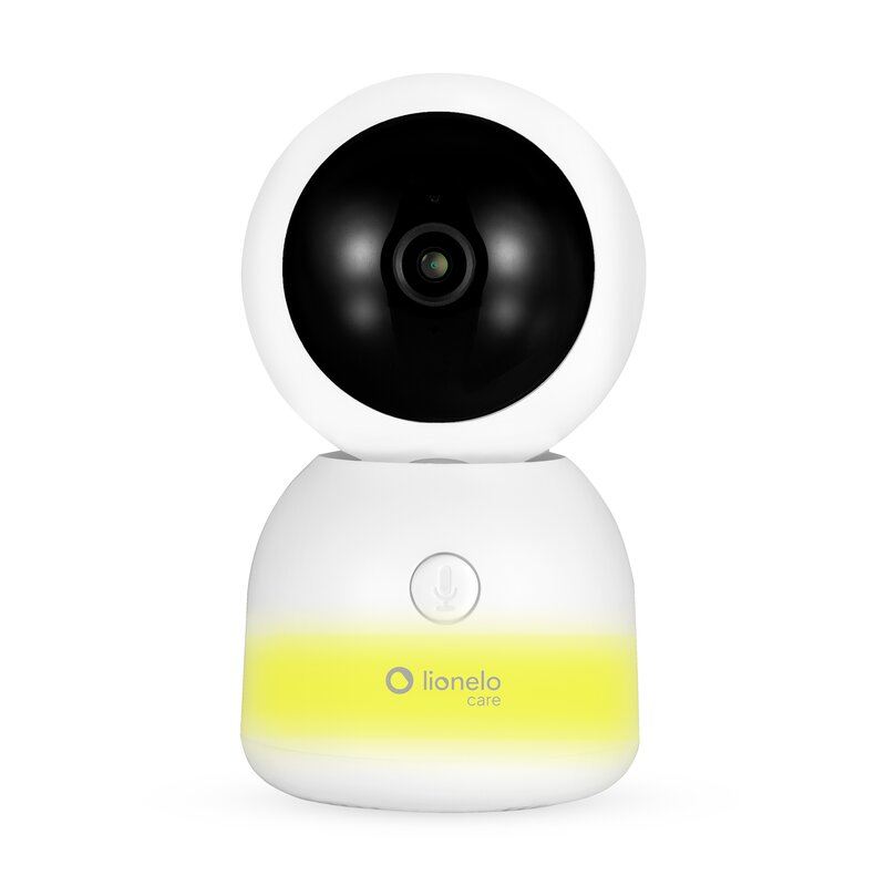 Video monitor, Lionelo, Babyline 9.2. AI, 5 inch, Camera Full HD, Zoom digital 4x, Aplicatie, Tehnologia AI cu detectare a miscarii, Recunoasterea motivului plansului, Melodii, Zgomote albe, Mod nocturn, Alb